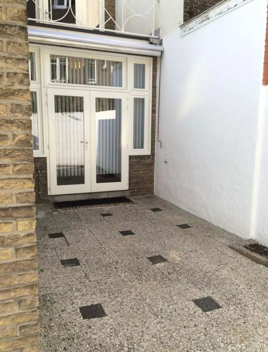 geblurde versie van de foto als achtergrond