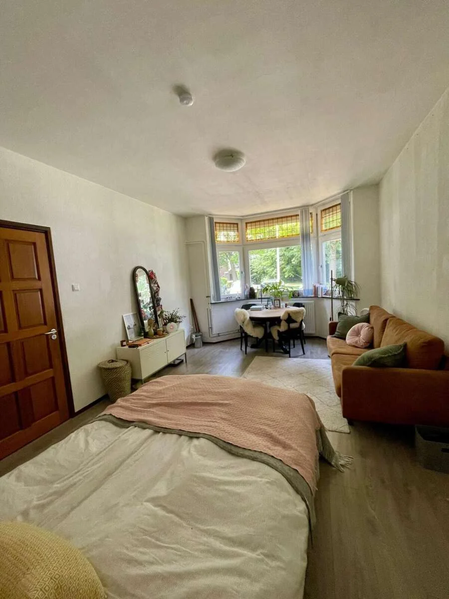 geblurde versie van de foto als achtergrond