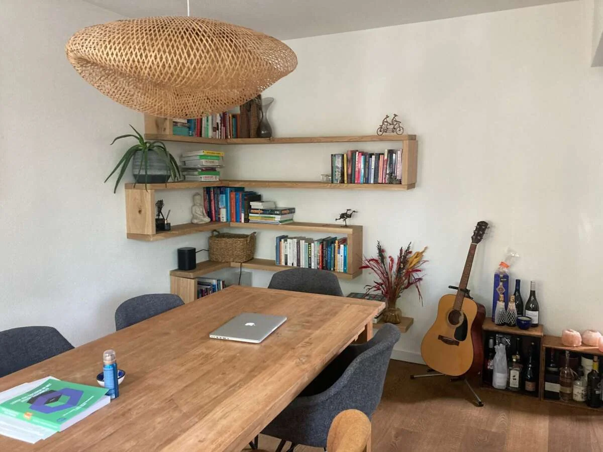 geblurde versie van de foto als achtergrond