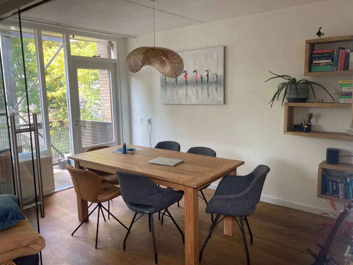 geblurde versie van de foto als achtergrond