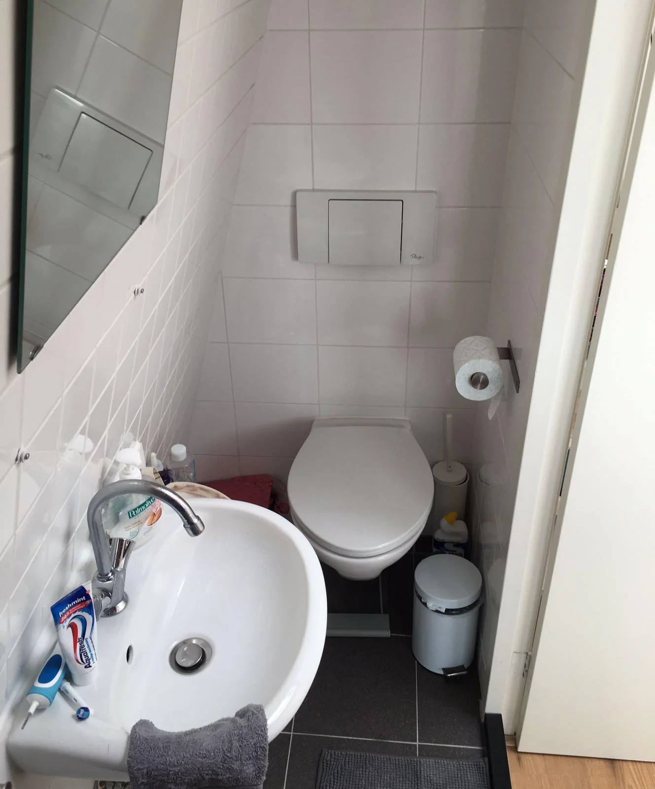 geblurde versie van de foto als achtergrond