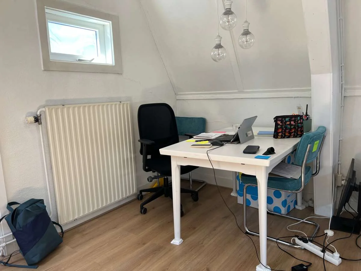 geblurde versie van de foto als achtergrond