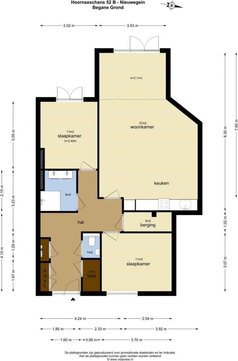 geblurde versie van de foto als achtergrond