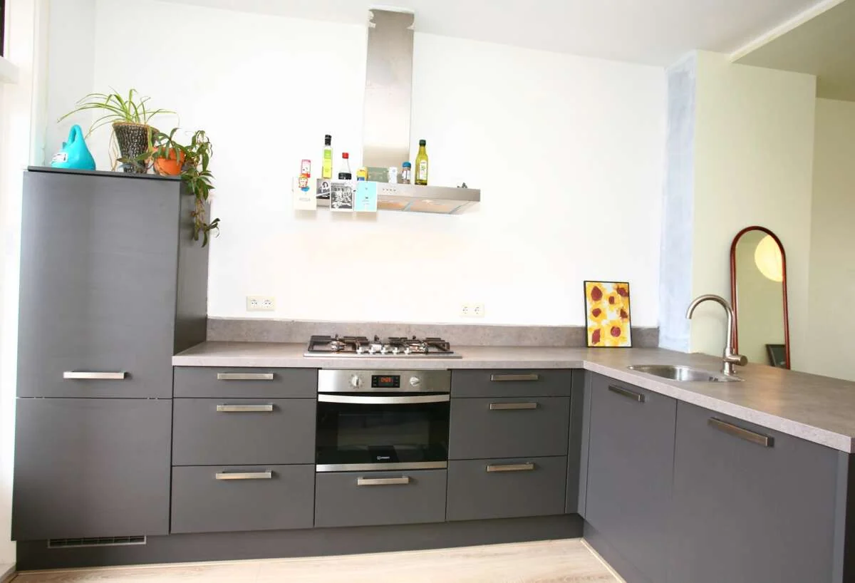 geblurde versie van de foto als achtergrond