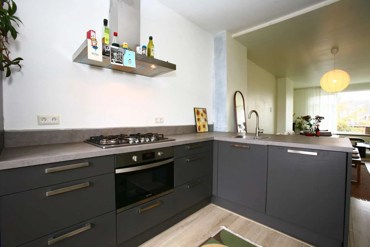 geblurde versie van de foto als achtergrond