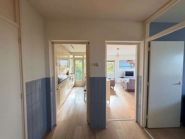 geblurde versie van de foto als achtergrond