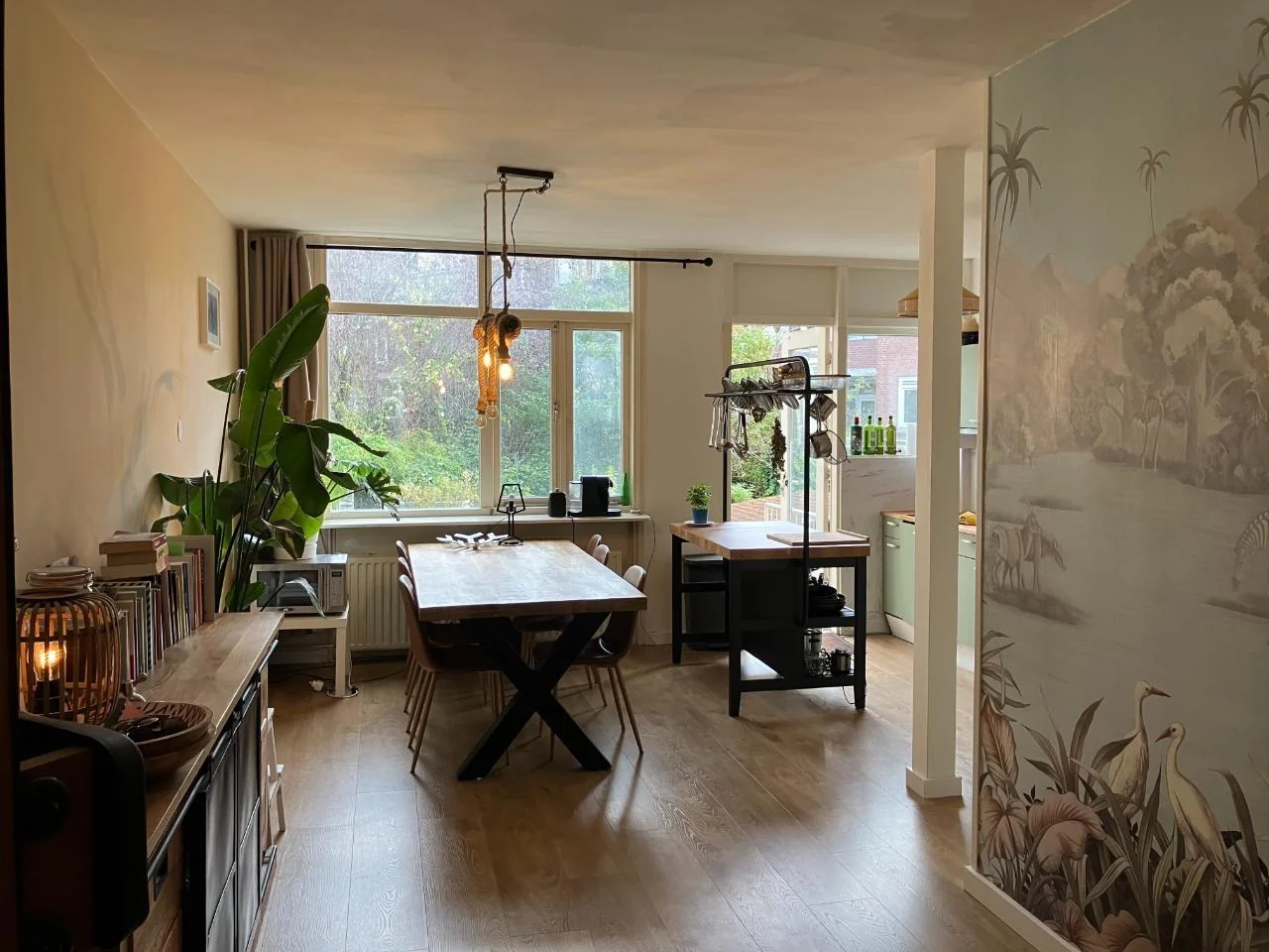 geblurde versie van de foto als achtergrond