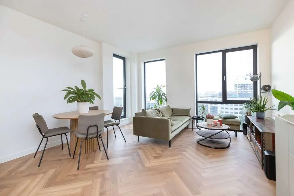 geblurde versie van de foto als achtergrond