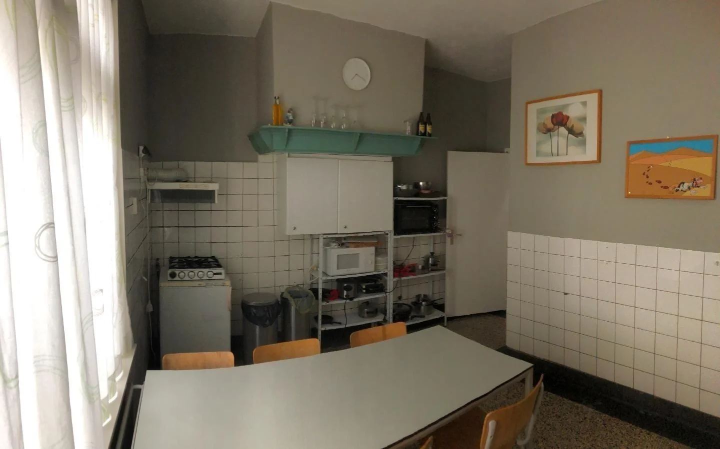 geblurde versie van de foto als achtergrond