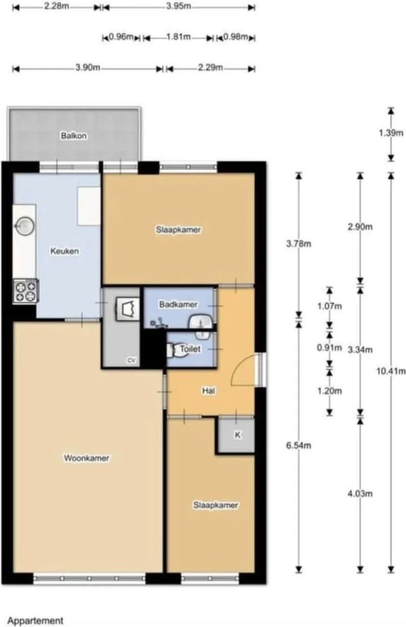 geblurde versie van de foto als achtergrond