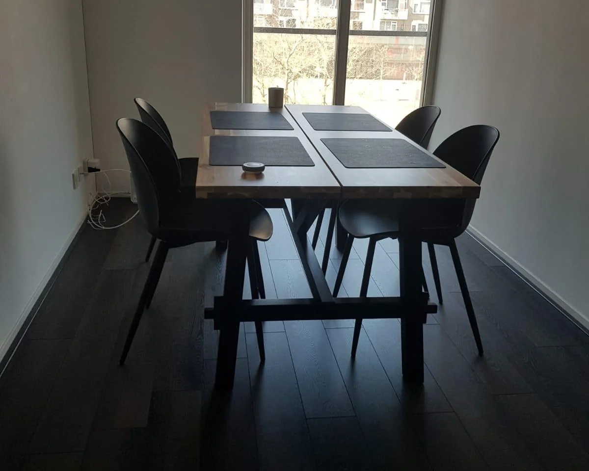 geblurde versie van de foto als achtergrond