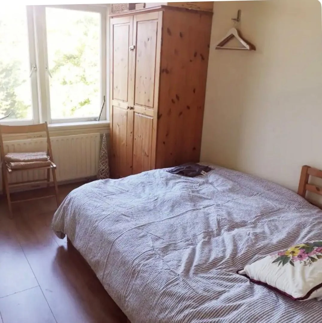 geblurde versie van de foto als achtergrond