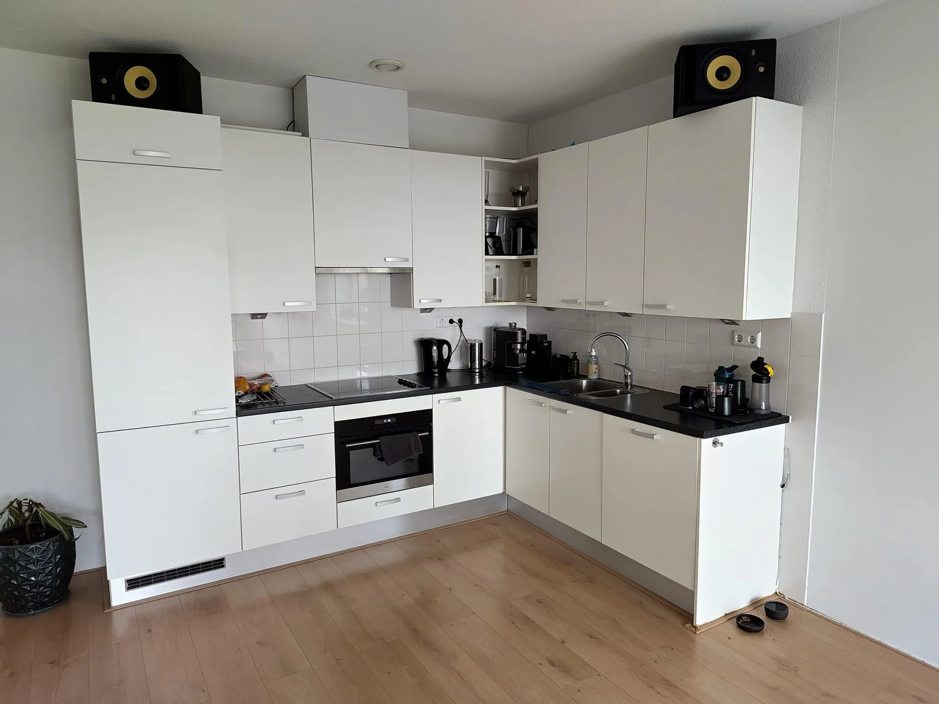 geblurde versie van de foto als achtergrond