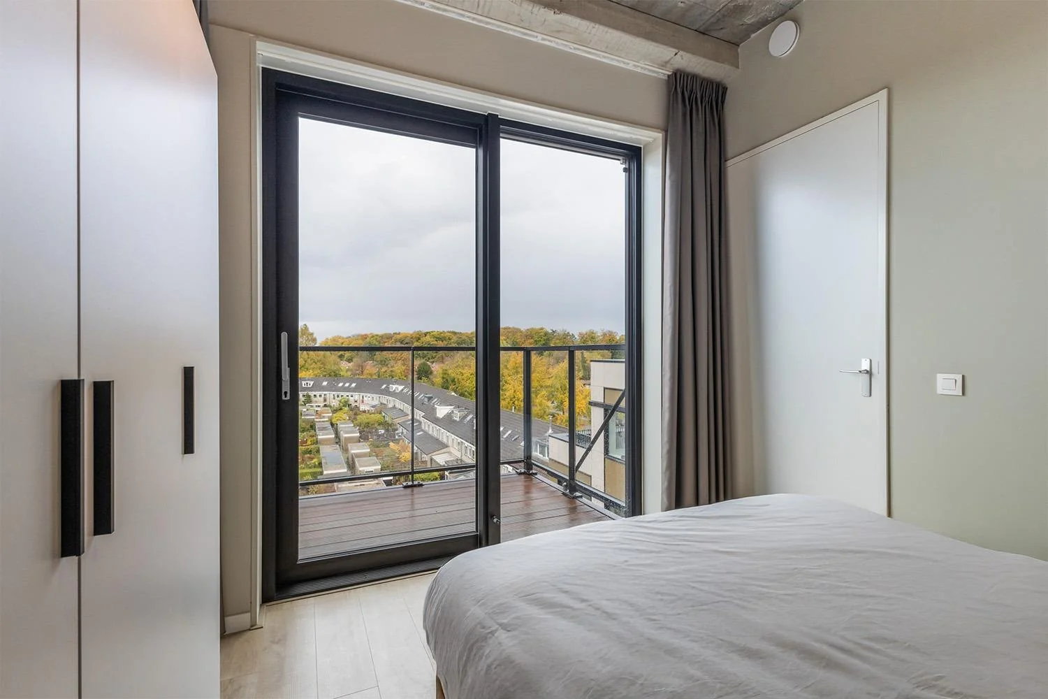 geblurde versie van de foto als achtergrond