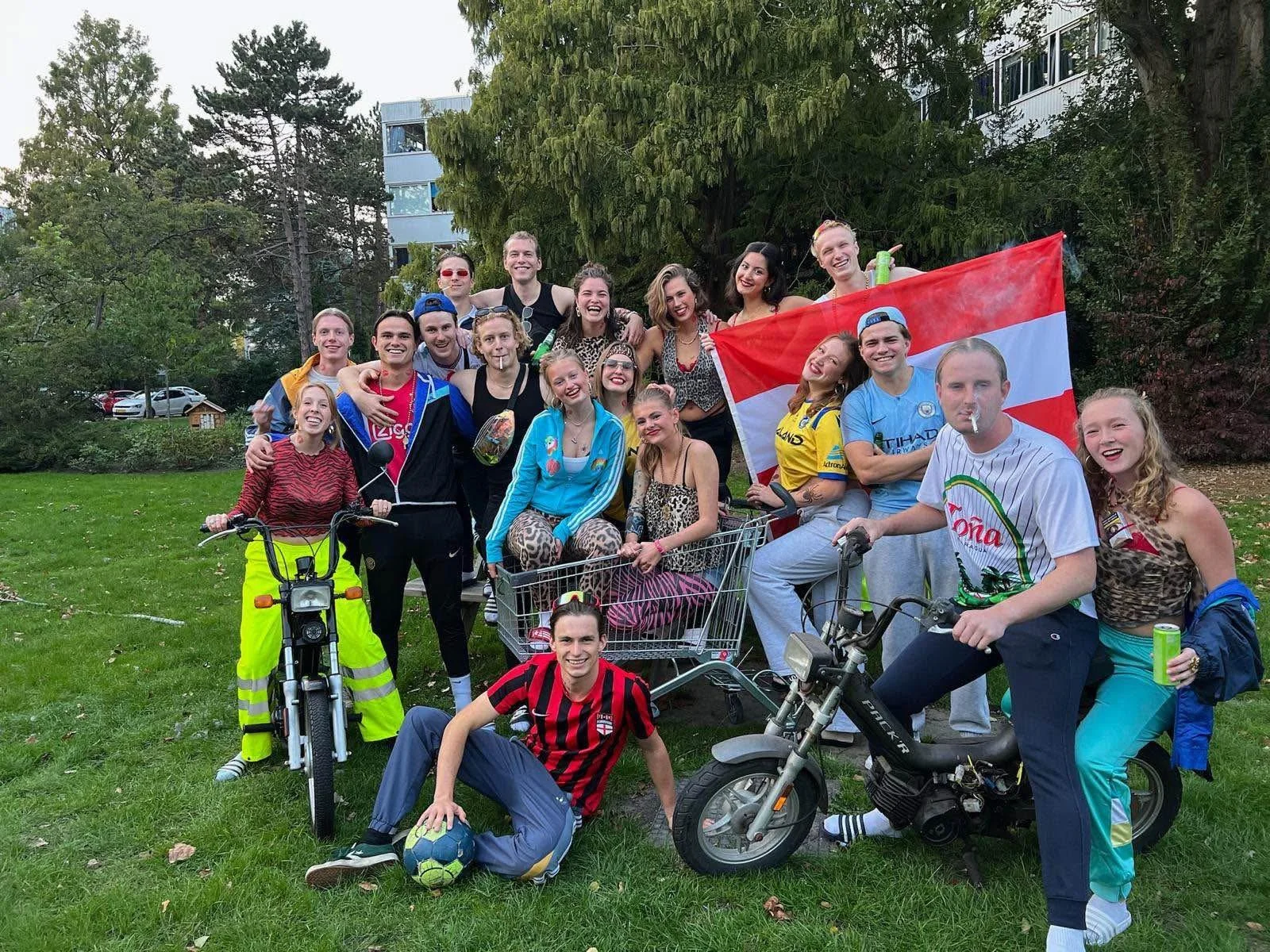 geblurde versie van de foto als achtergrond