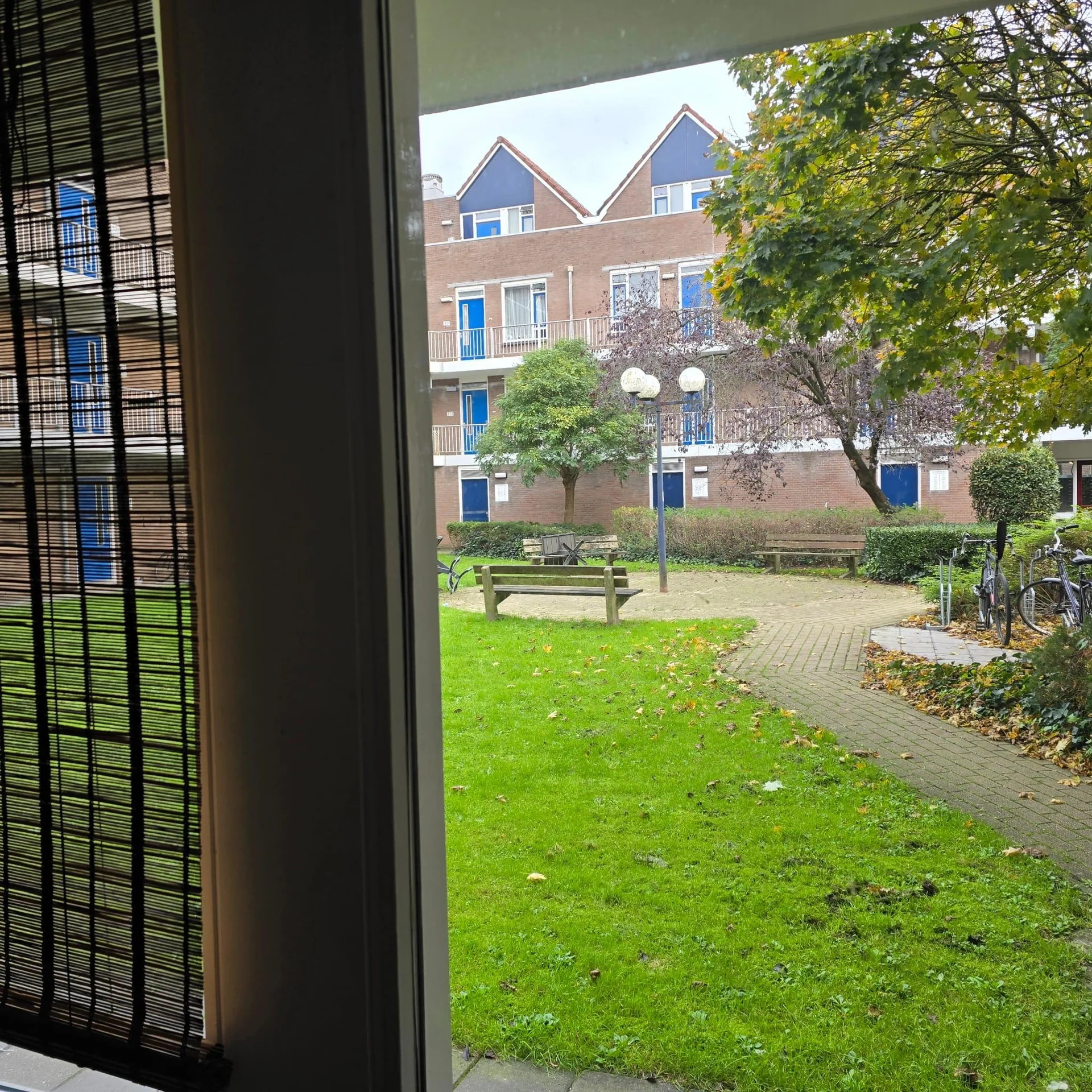 geblurde versie van de foto als achtergrond