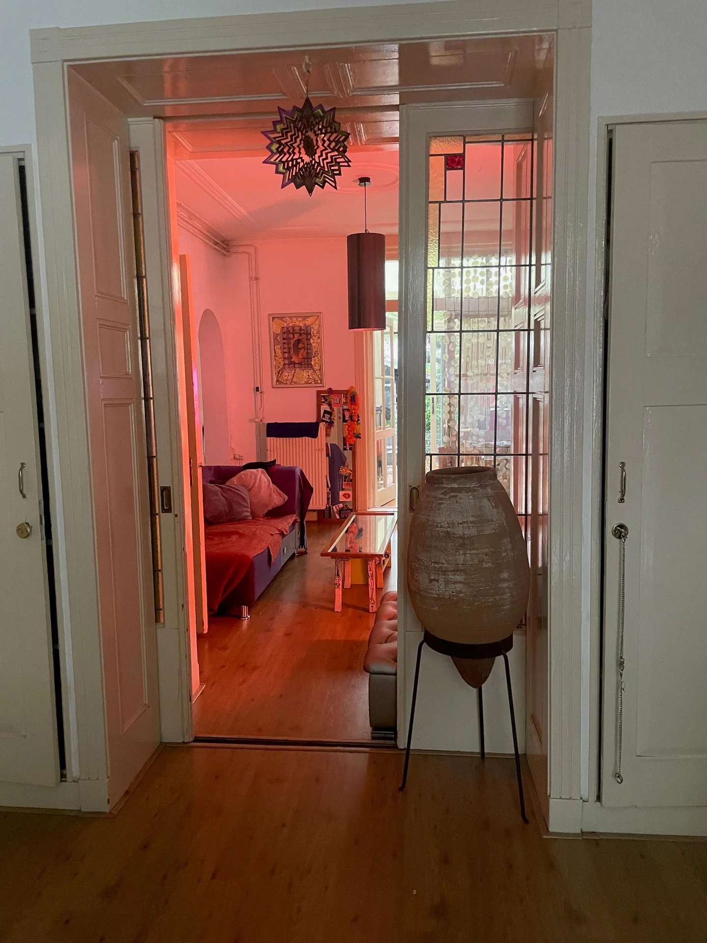 geblurde versie van de foto als achtergrond