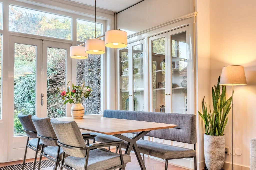 geblurde versie van de foto als achtergrond