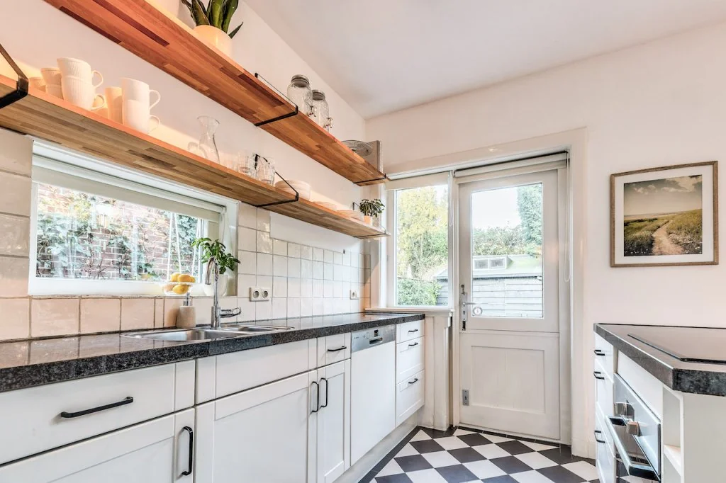 geblurde versie van de foto als achtergrond