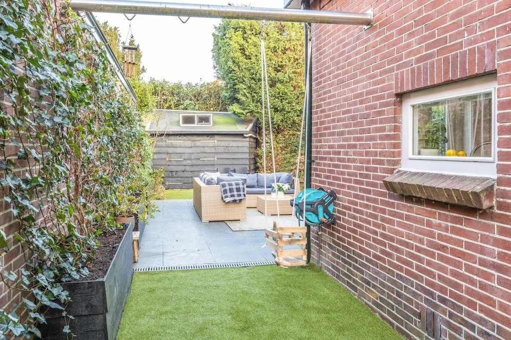 geblurde versie van de foto als achtergrond