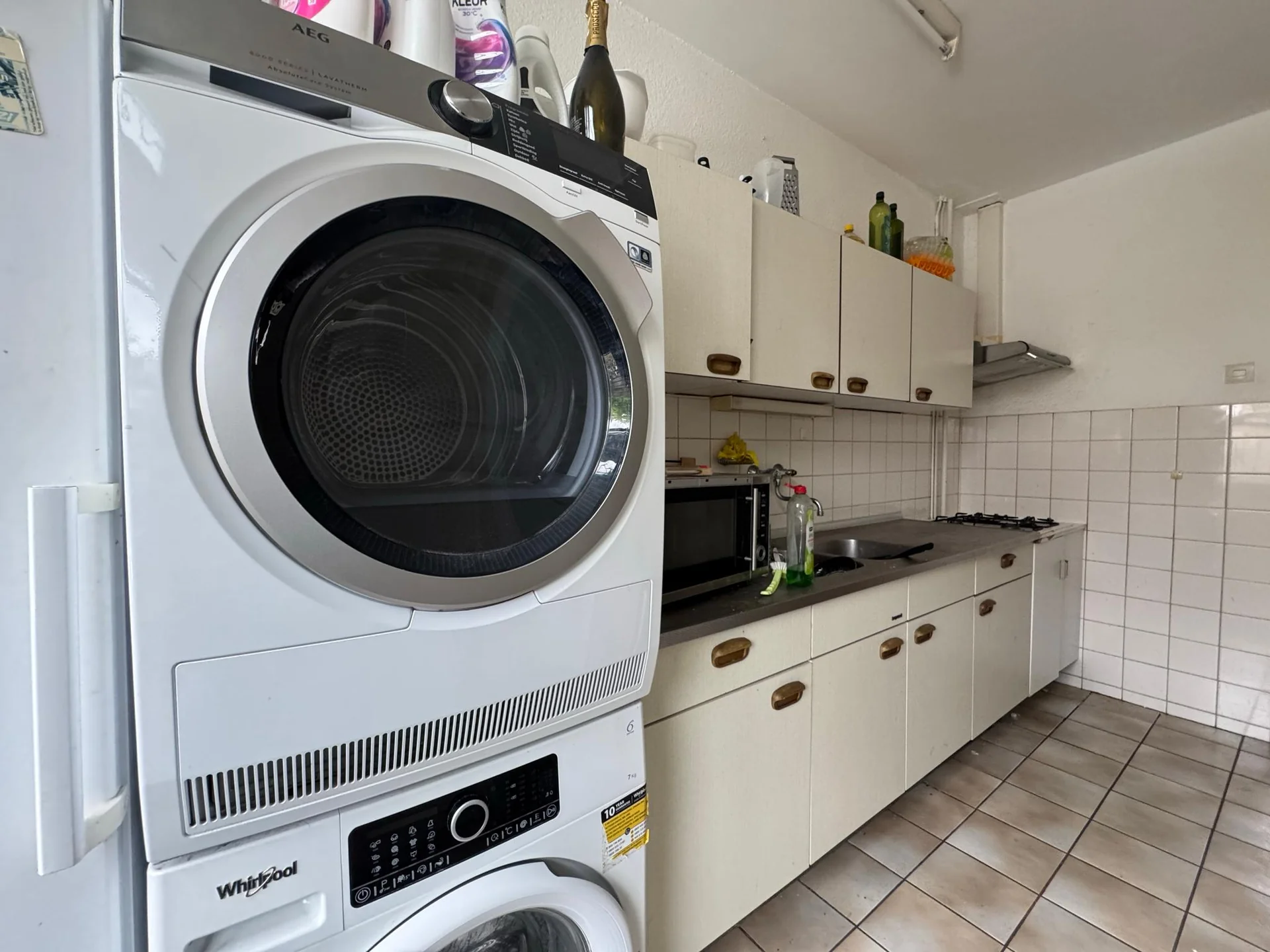 geblurde versie van de foto als achtergrond