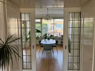 geblurde versie van de foto als achtergrond