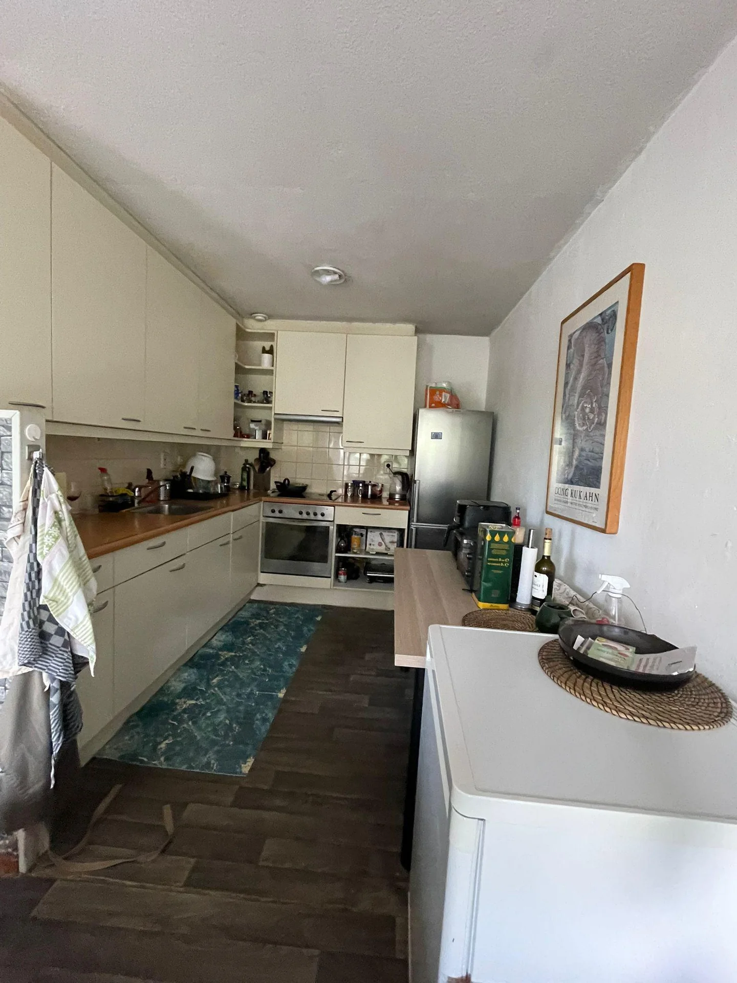 geblurde versie van de foto als achtergrond