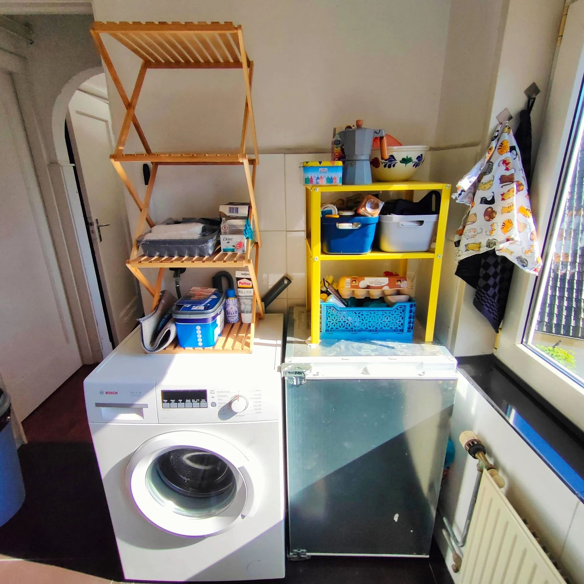 geblurde versie van de foto als achtergrond