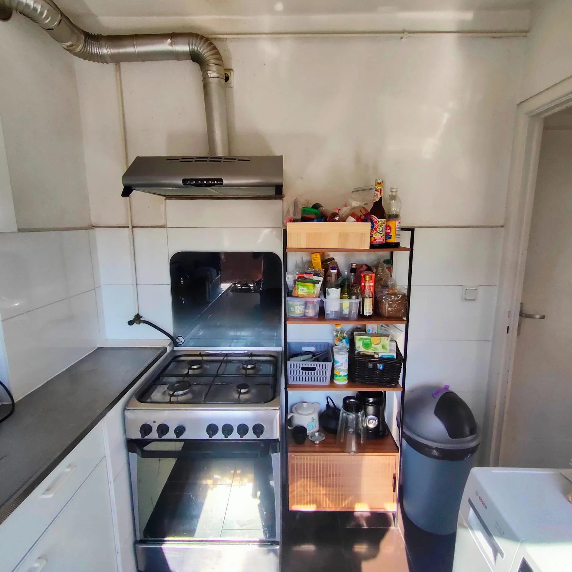 geblurde versie van de foto als achtergrond