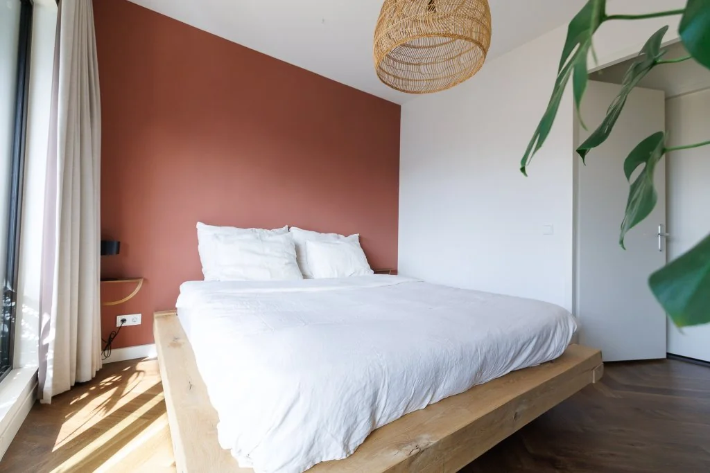 geblurde versie van de foto als achtergrond