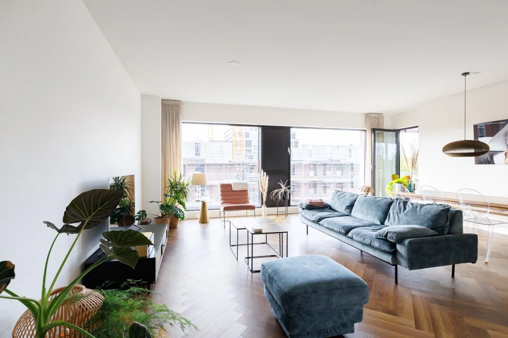 geblurde versie van de foto als achtergrond