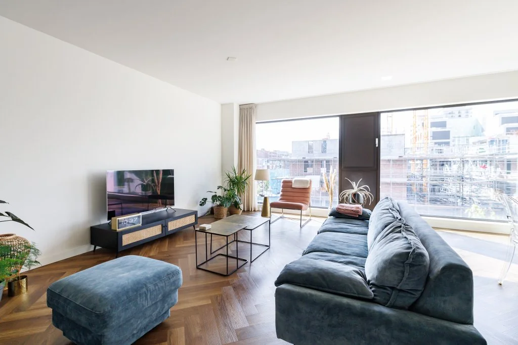 geblurde versie van de foto als achtergrond