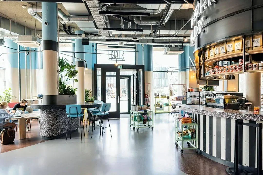 geblurde versie van de foto als achtergrond