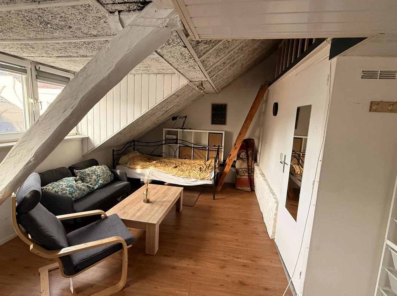 geblurde versie van de foto als achtergrond