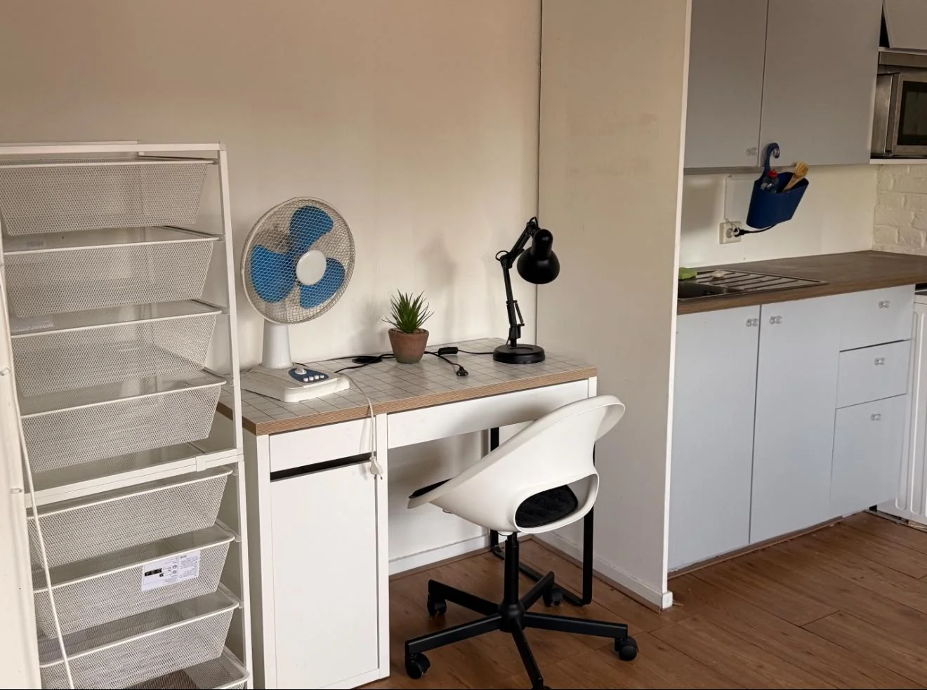 geblurde versie van de foto als achtergrond