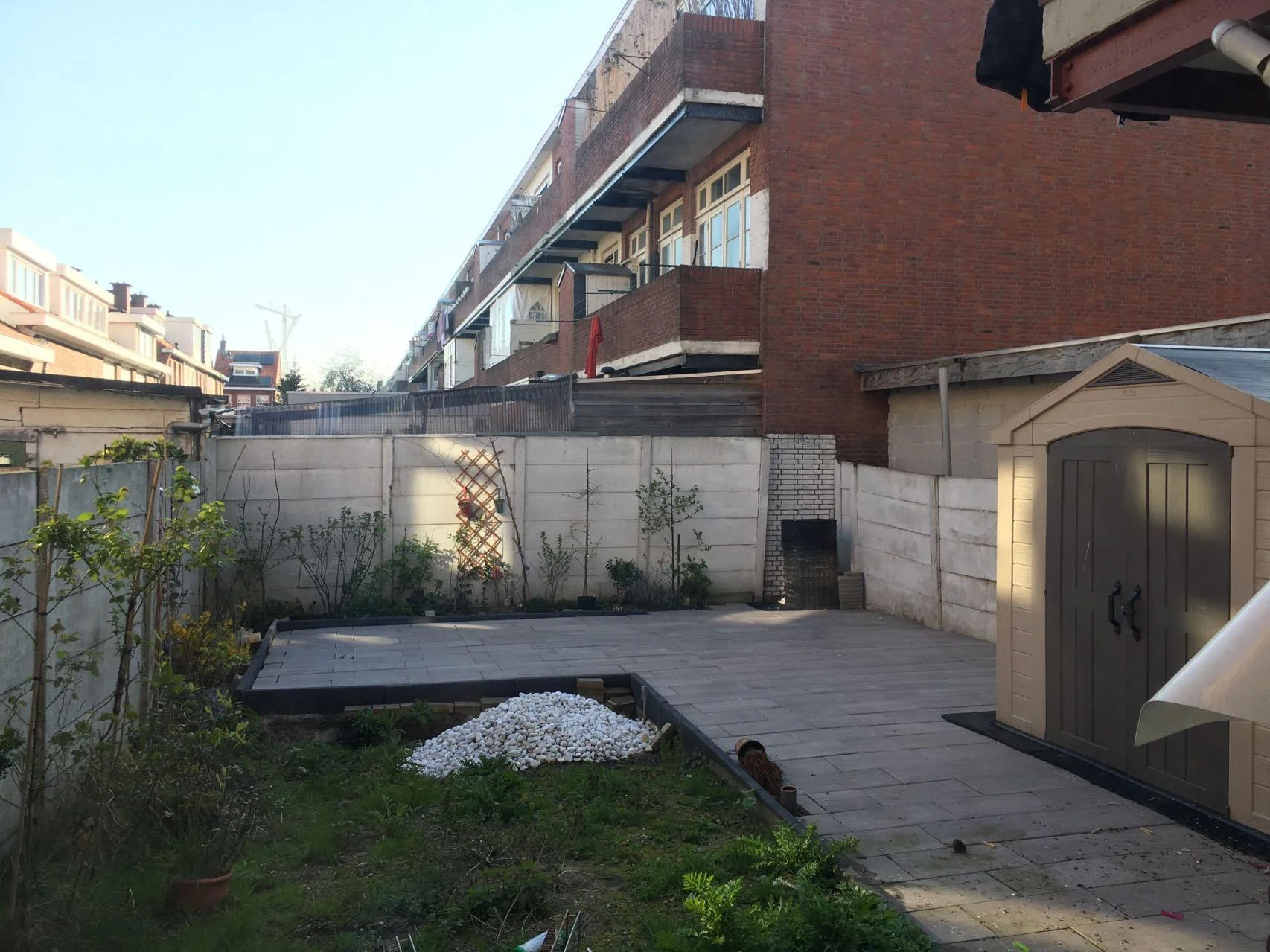 geblurde versie van de foto als achtergrond