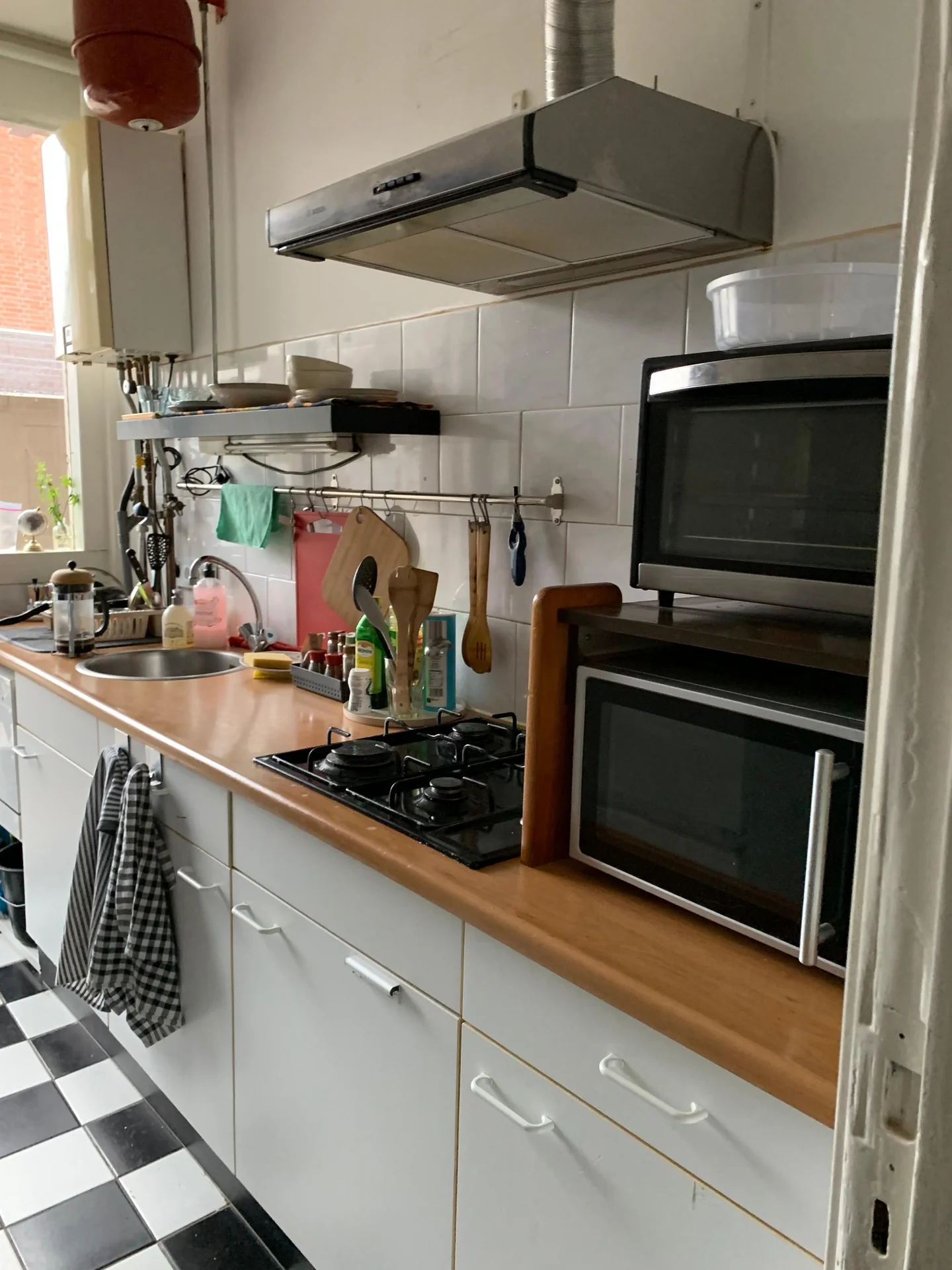 geblurde versie van de foto als achtergrond