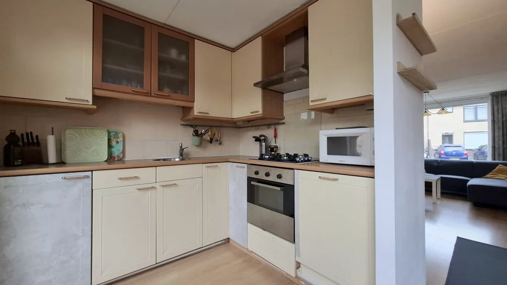 geblurde versie van de foto als achtergrond