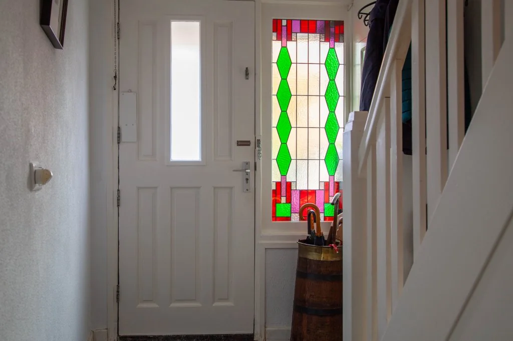 geblurde versie van de foto als achtergrond