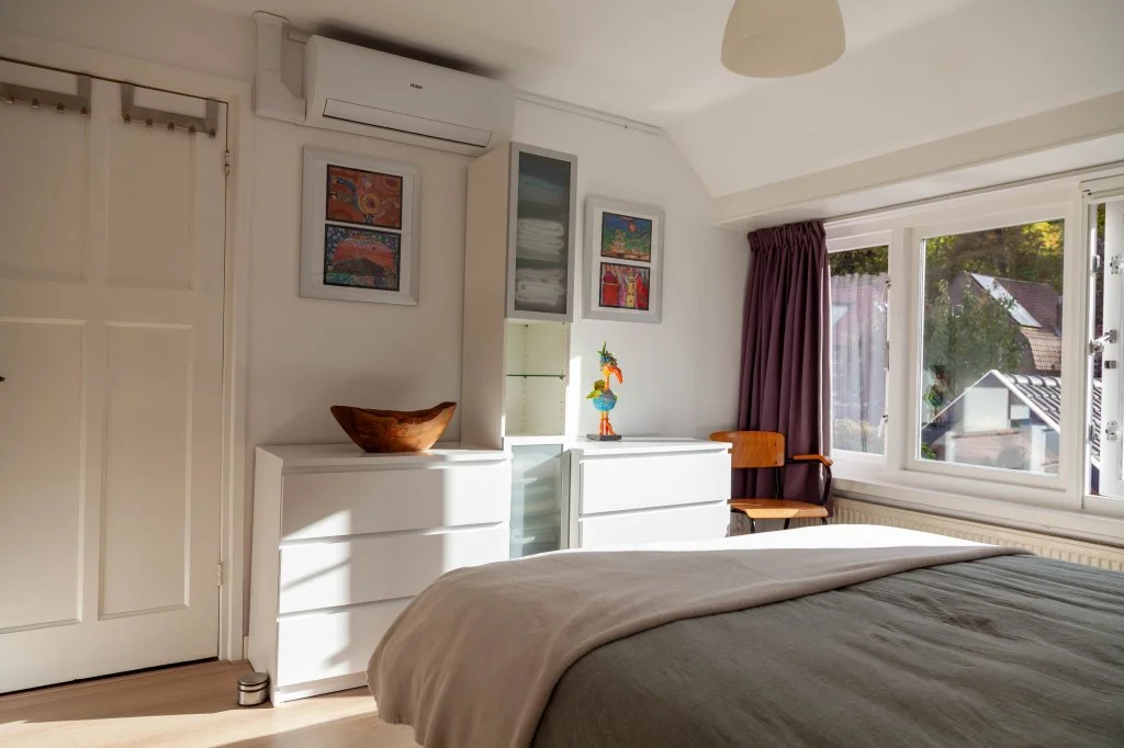 geblurde versie van de foto als achtergrond