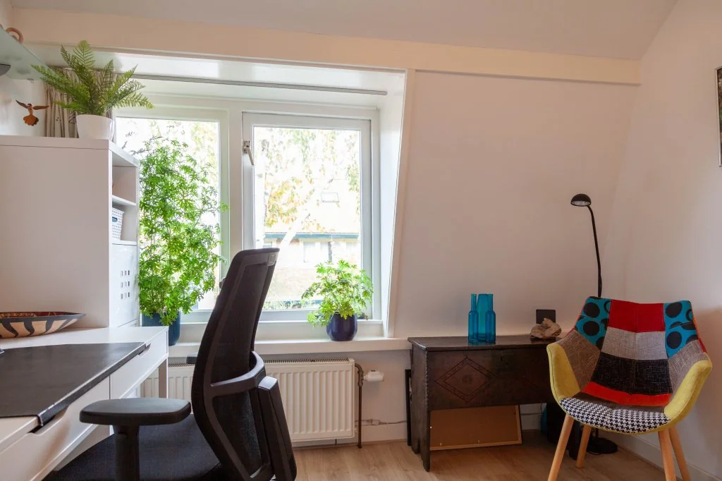 geblurde versie van de foto als achtergrond