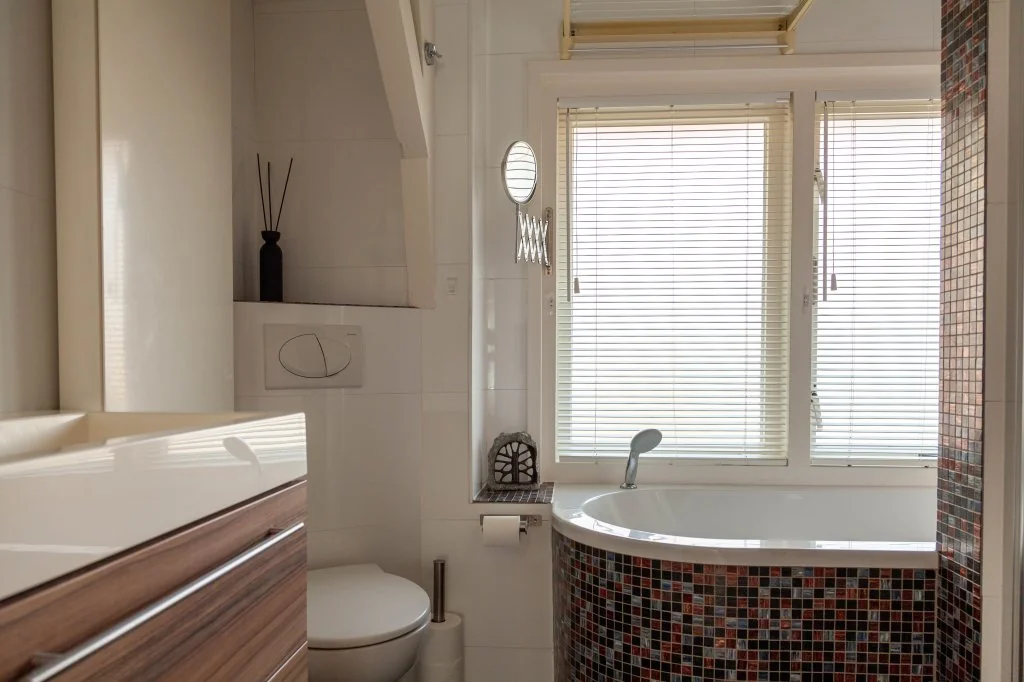 geblurde versie van de foto als achtergrond