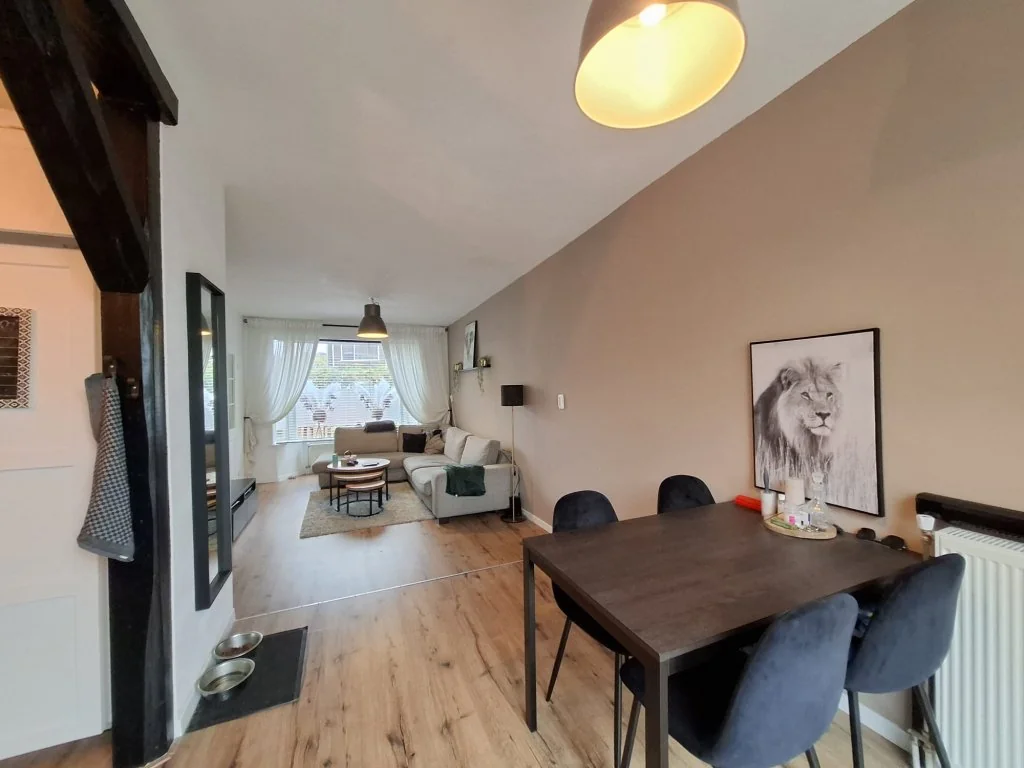 geblurde versie van de foto als achtergrond