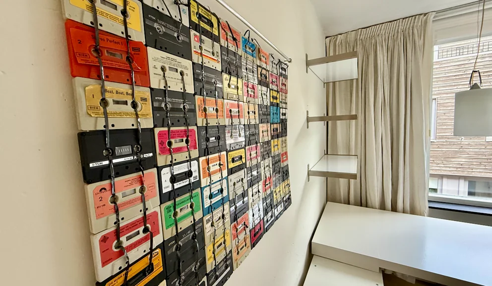 geblurde versie van de foto als achtergrond