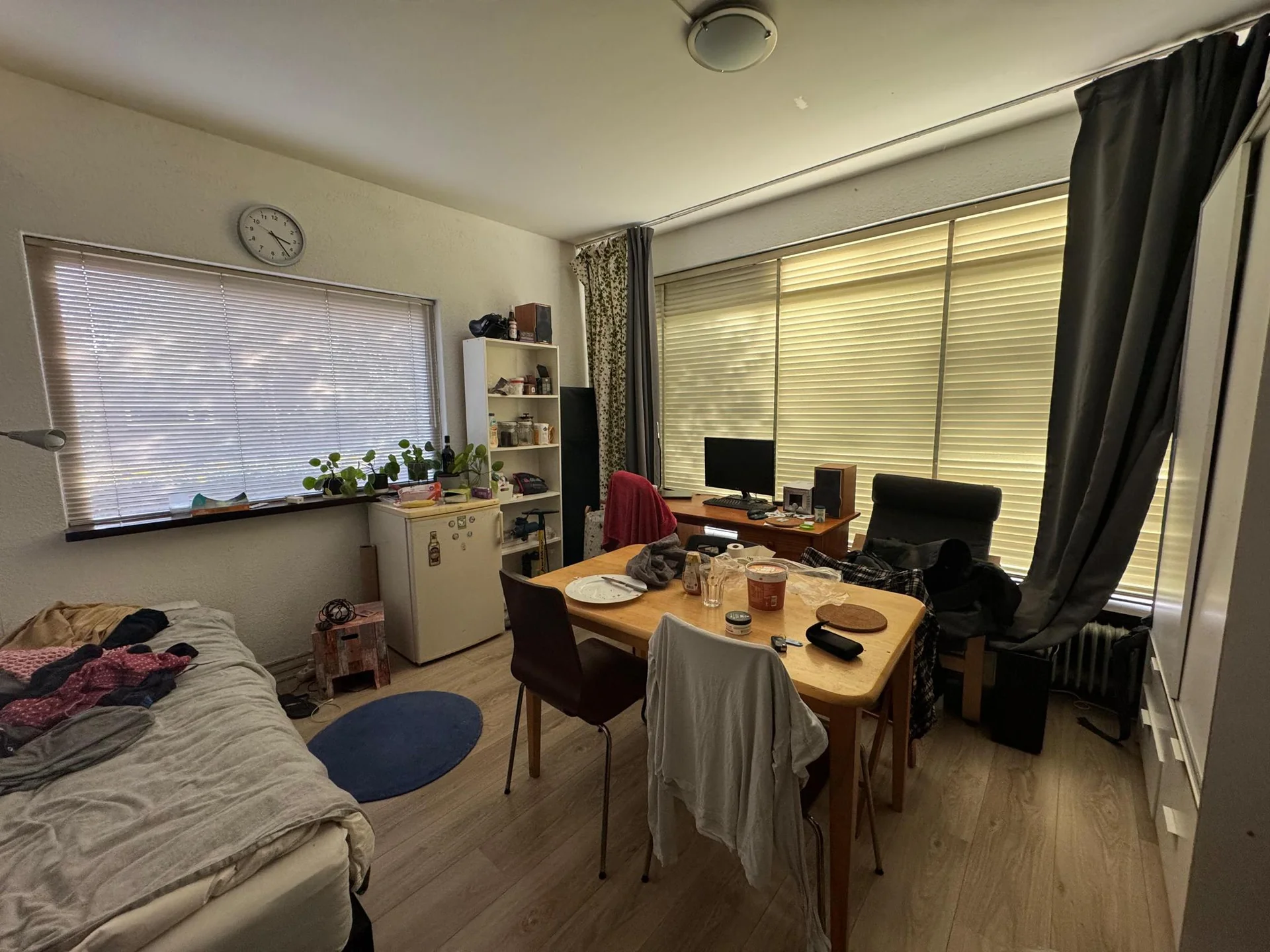 geblurde versie van de foto als achtergrond