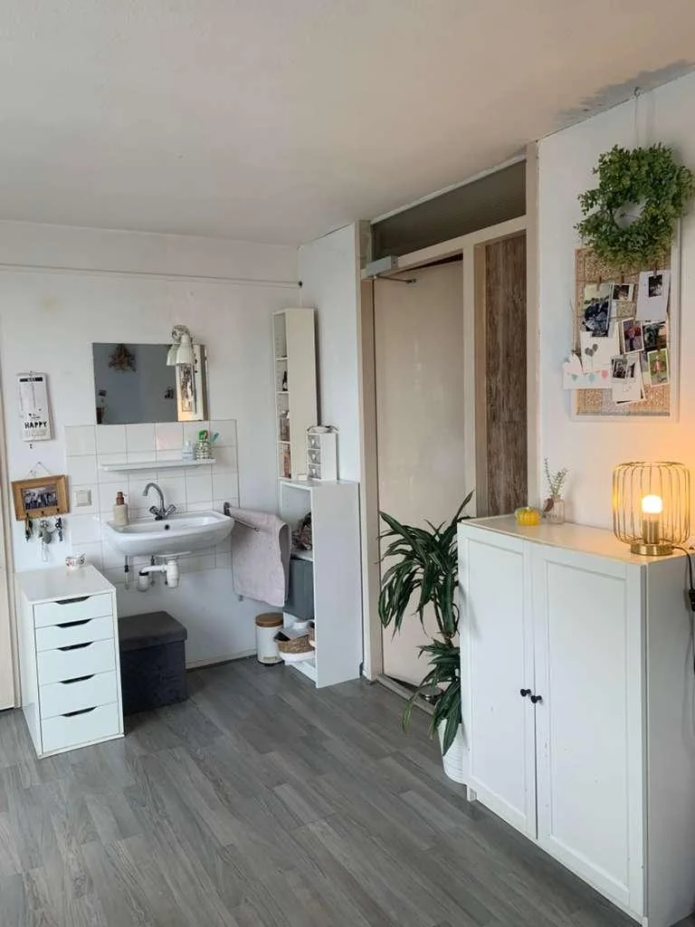 geblurde versie van de foto als achtergrond