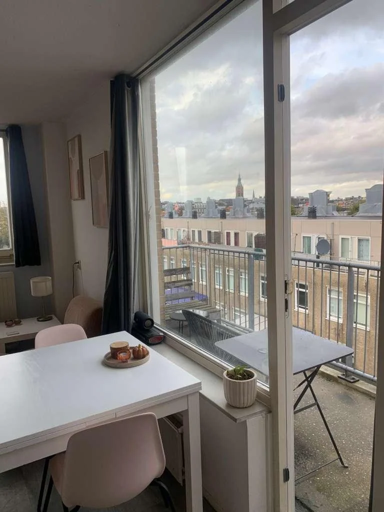 geblurde versie van de foto als achtergrond