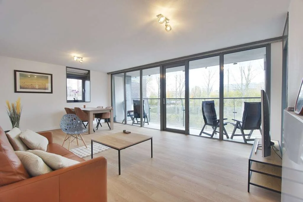 geblurde versie van de foto als achtergrond