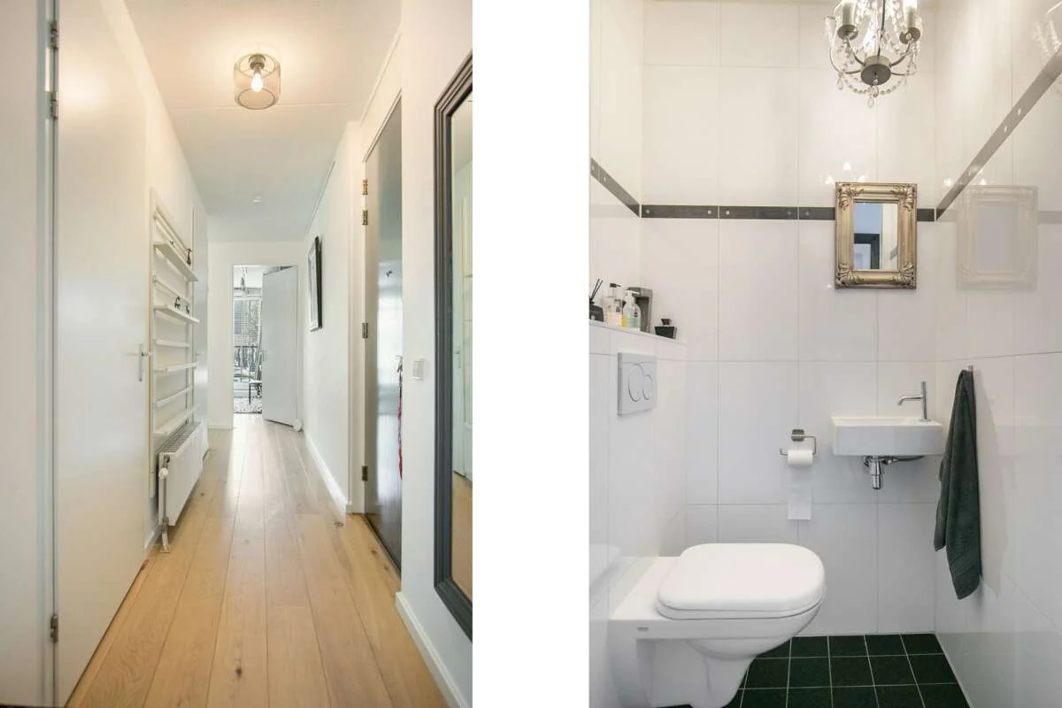 geblurde versie van de foto als achtergrond