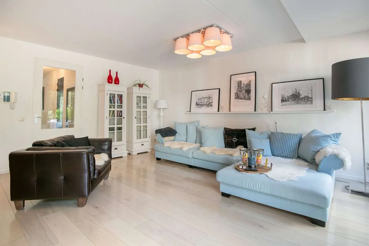 geblurde versie van de foto als achtergrond